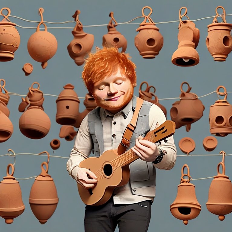 ed sheeran playing ukulele